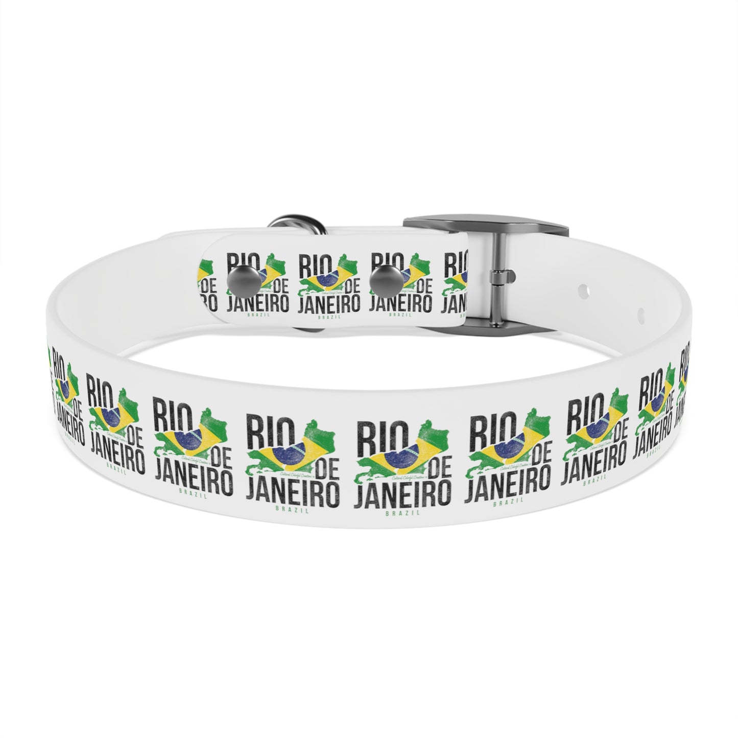 Brazil Flag Dog Collar