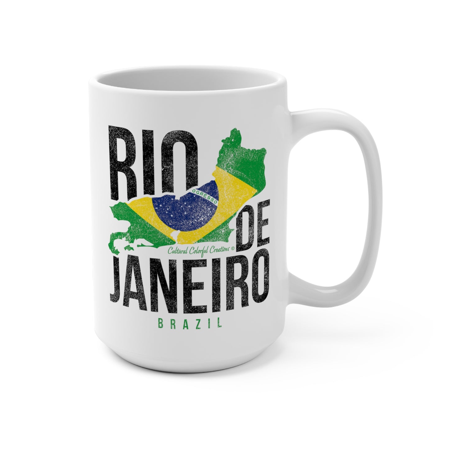 Brazil Flag Mug 15oz