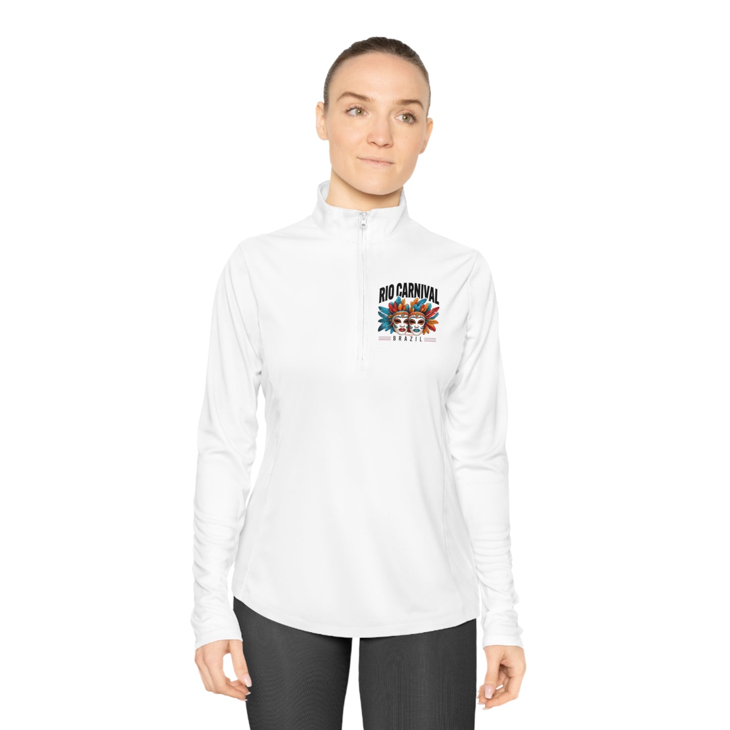 Rio de Janeiro Carnival Ladies Quarter-Zip Pullover