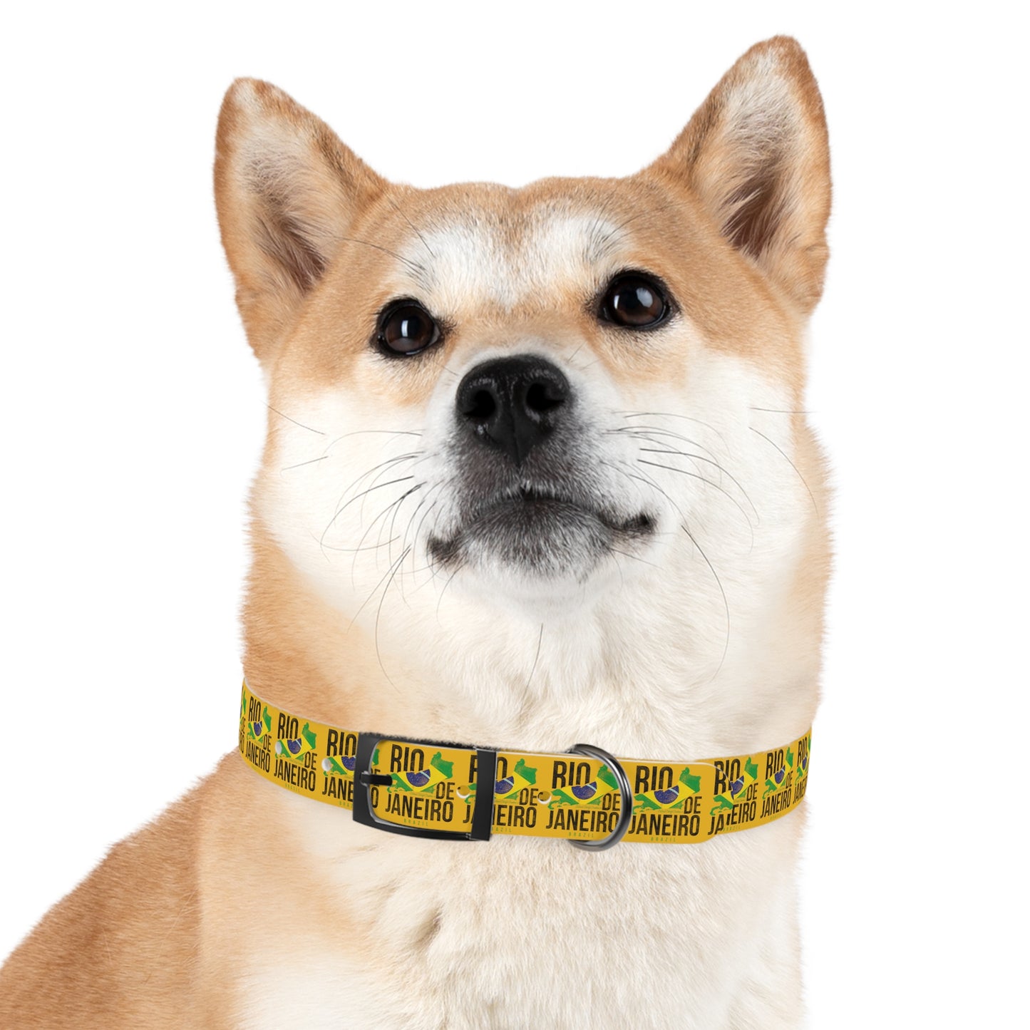 Brazil Flag Dog Collar