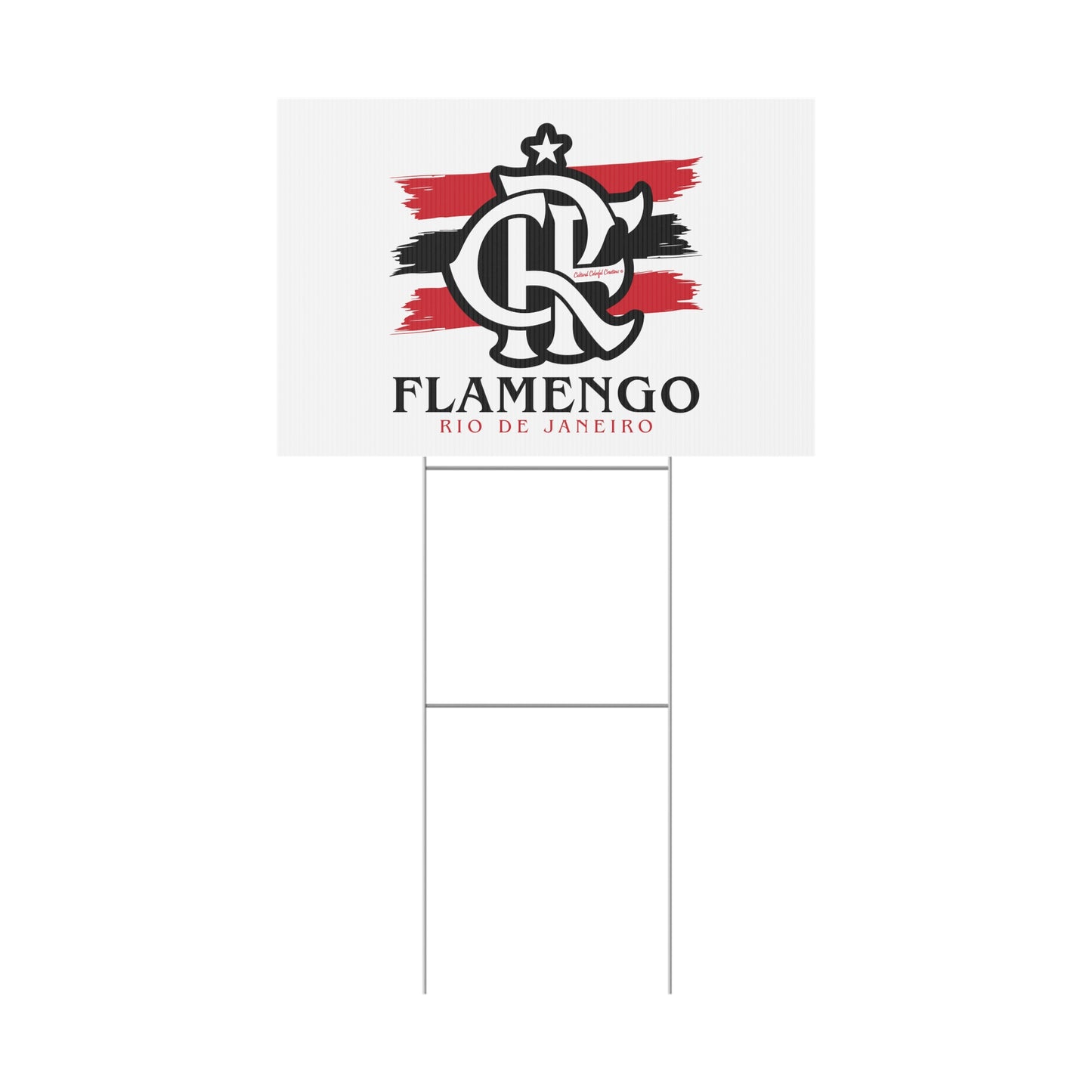 Brazilian Soccer Plastic Yard Sign