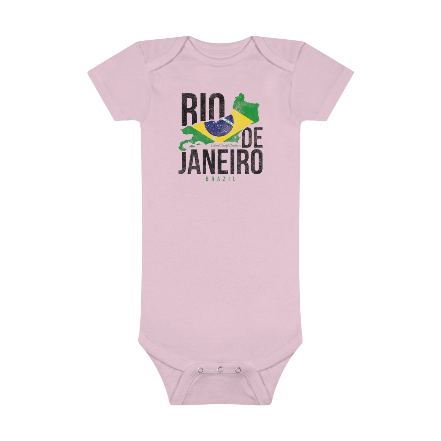 Brazil Flag Baby Short Sleeve Onesie®