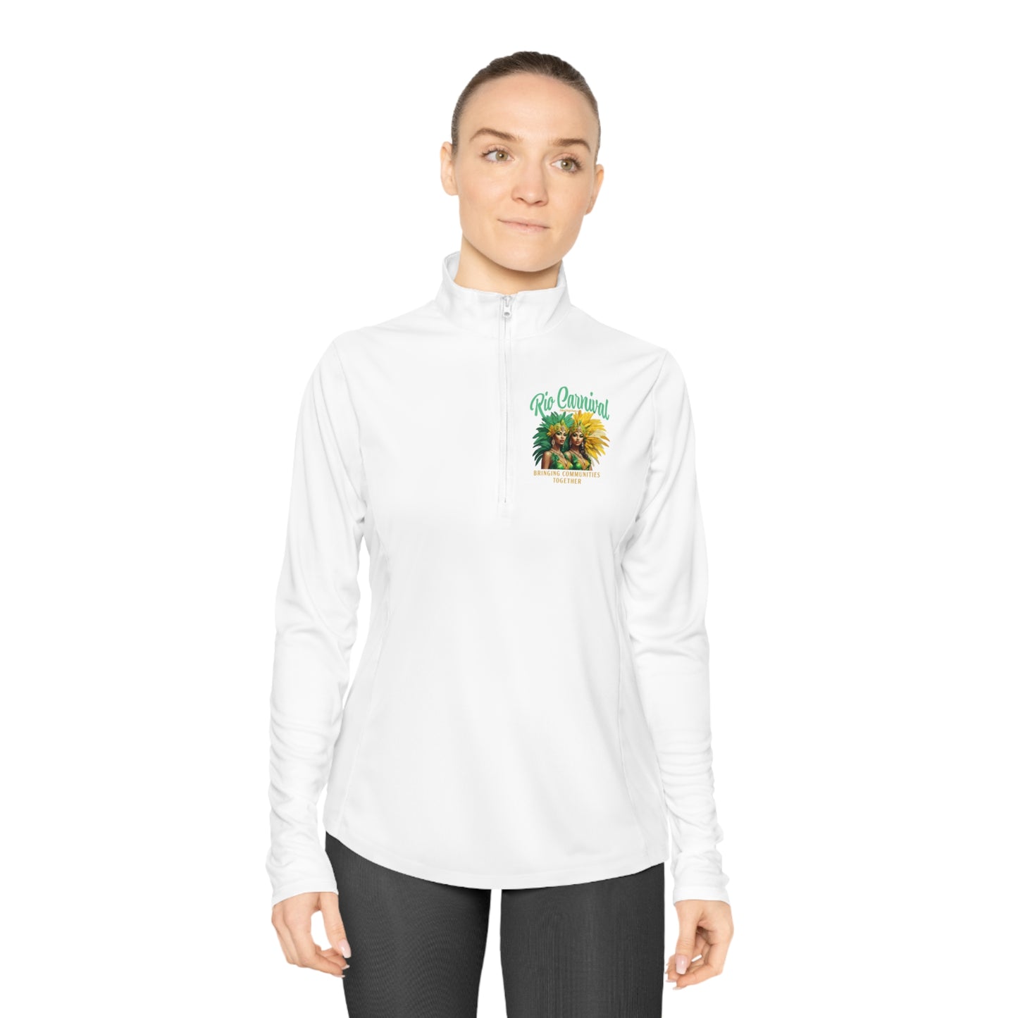 Rio de Janeiro Carnival Ladies Quarter-Zip Pullover