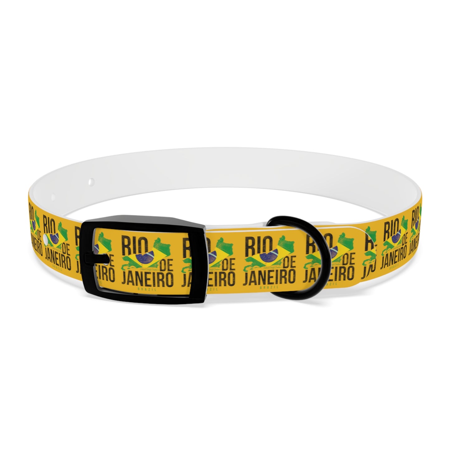 Brazil Flag Dog Collar