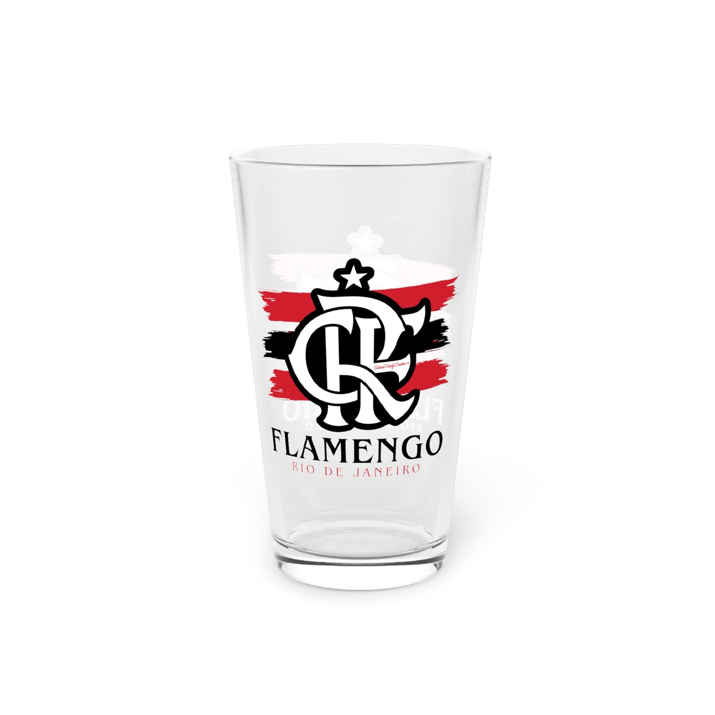 Brazilian Soccer Pint Glass, 16oz