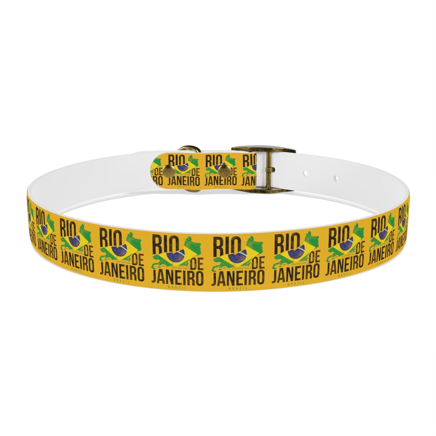 Brazil Flag Dog Collar