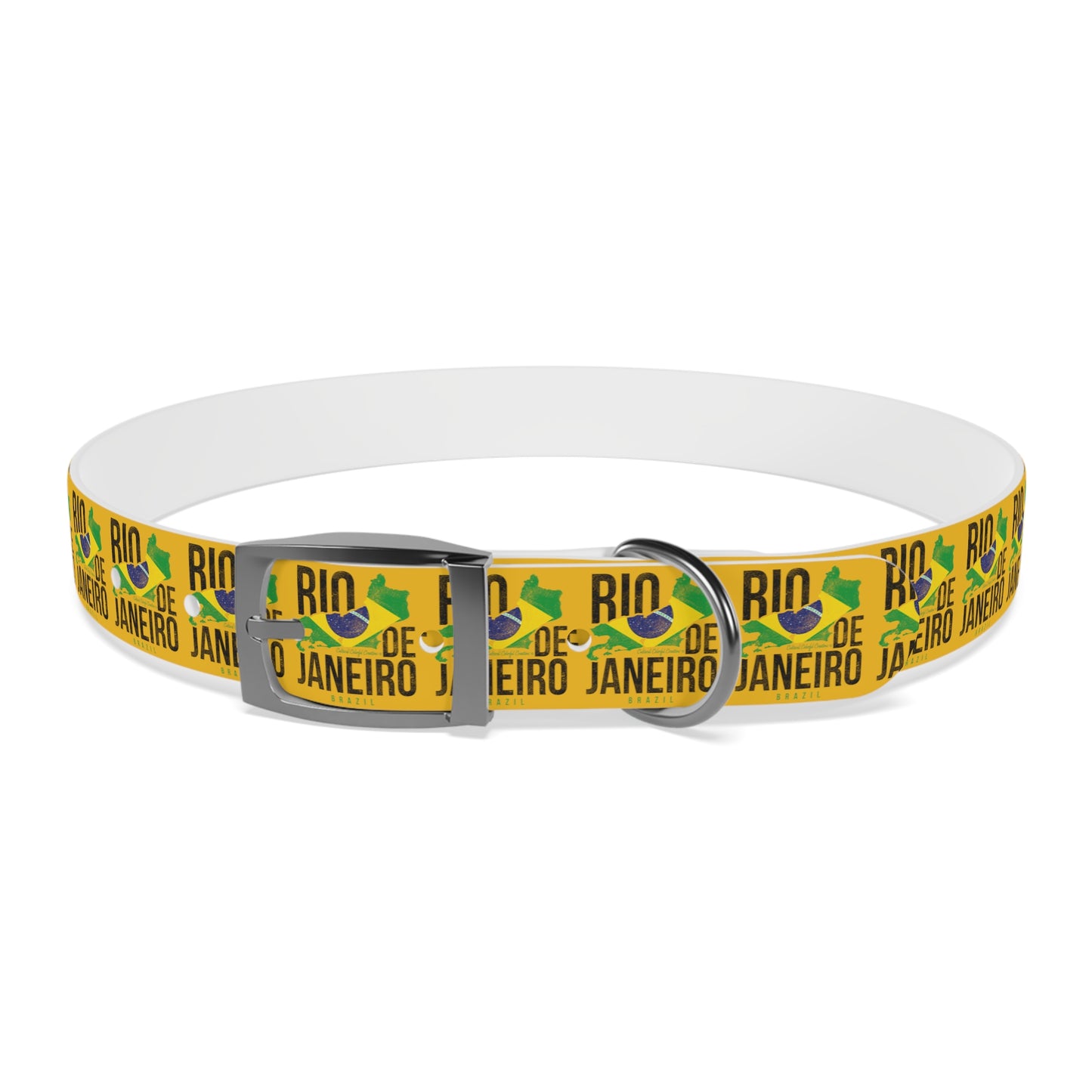 Brazil Flag Dog Collar