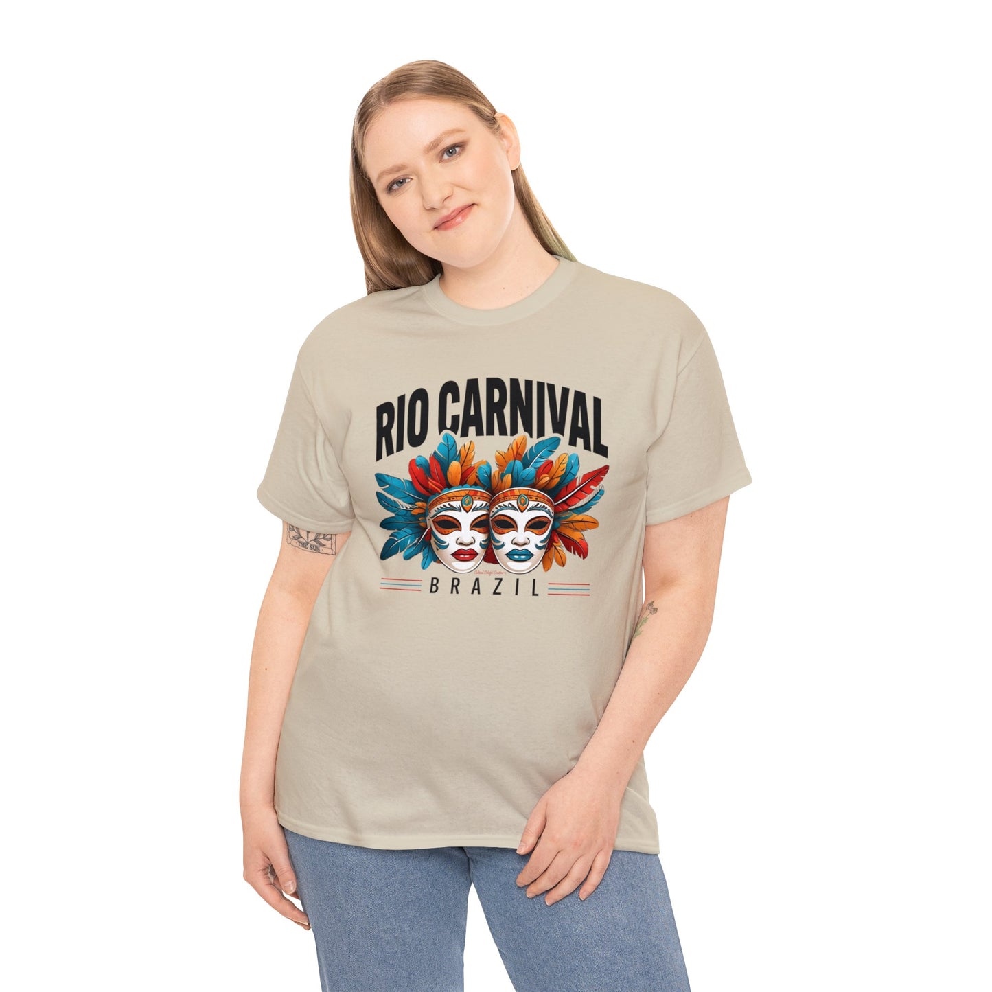 Rio de Janeiro Carnival Unisex Heavy Cotton Tee