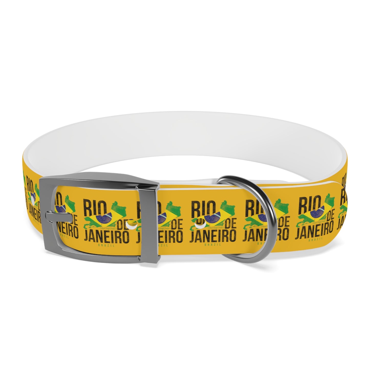 Brazil Flag Dog Collar