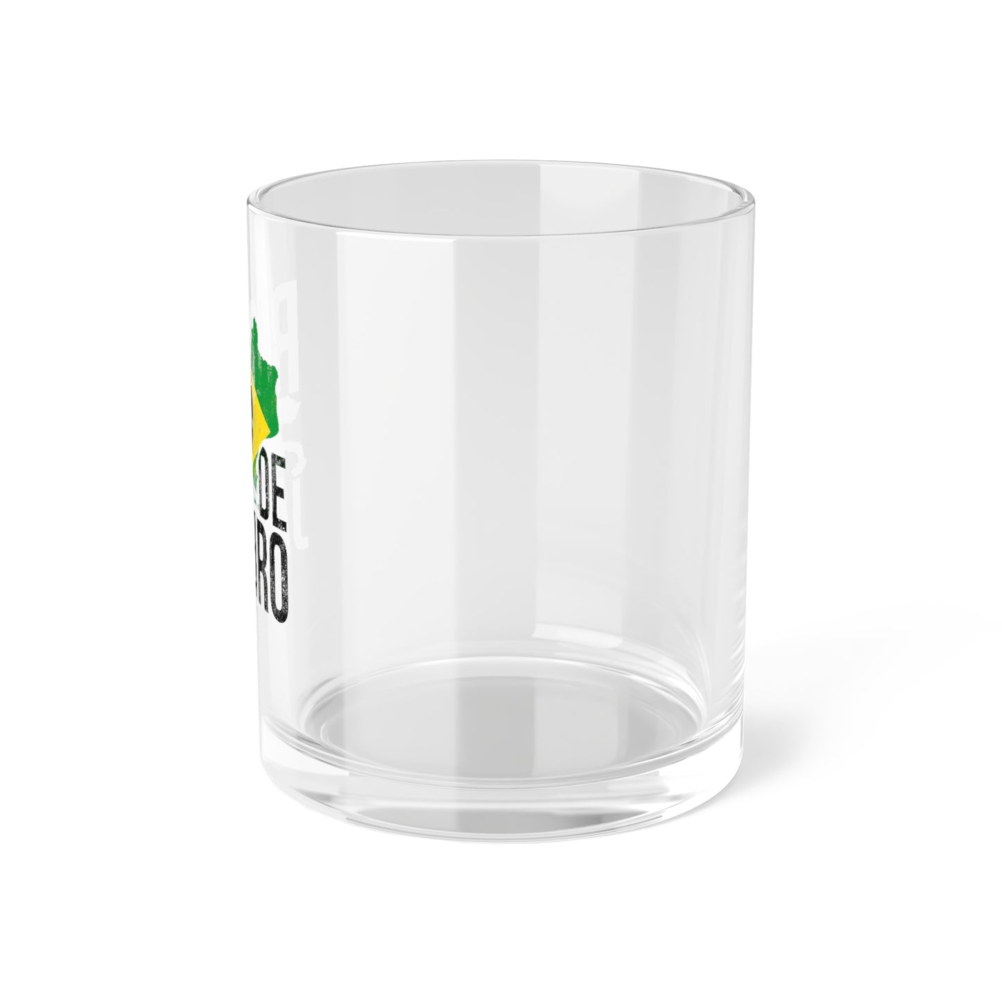 Brazil Flag Soccer Bar Glass