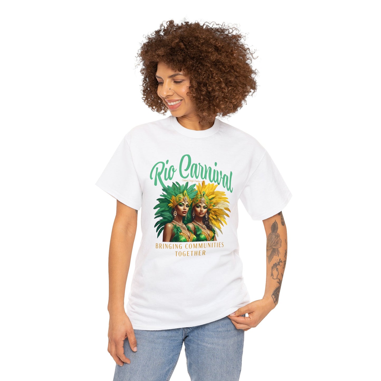 Rio de Janeiro Carnival Together Unisex Heavy Cotton Tee