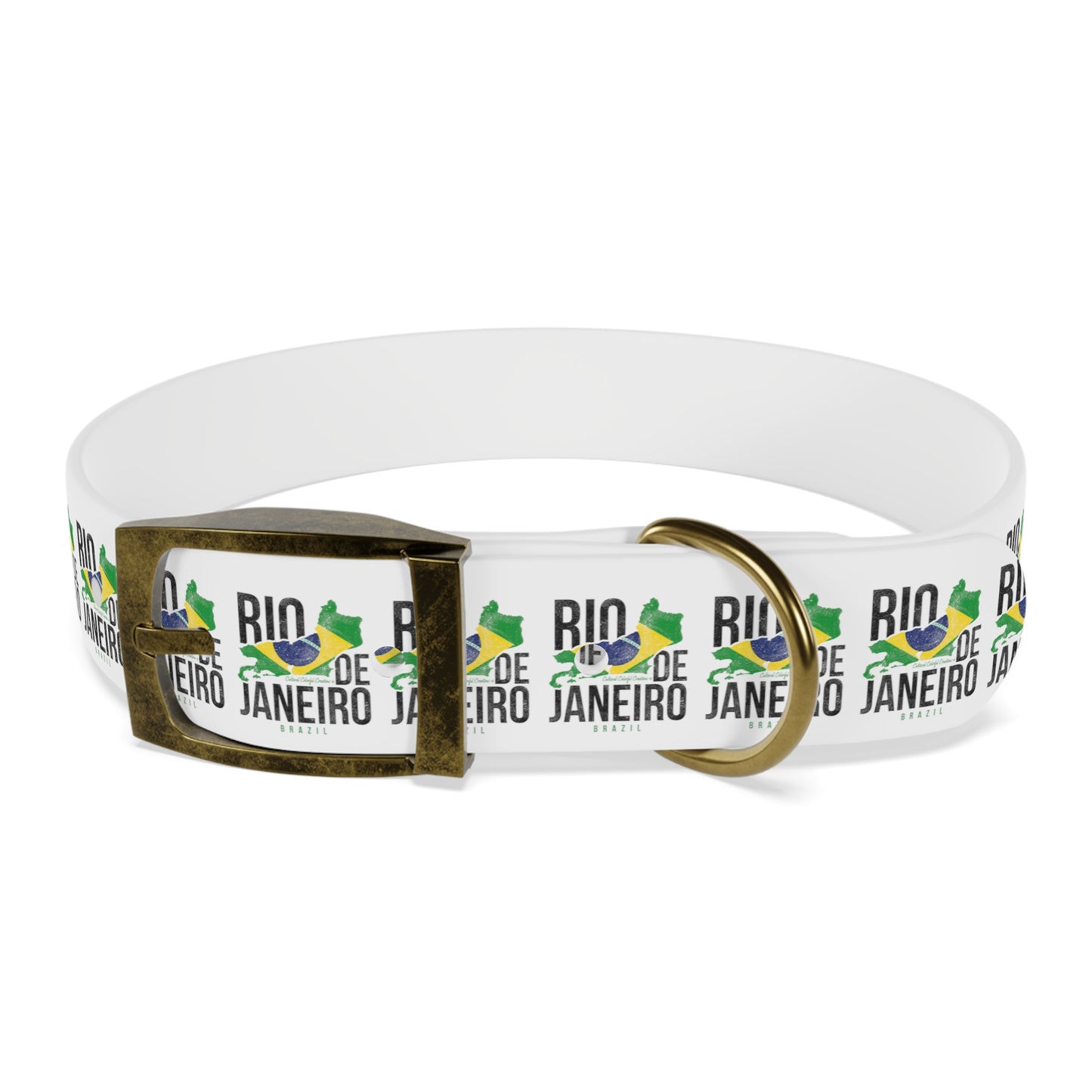 Brazil Flag Dog Collar