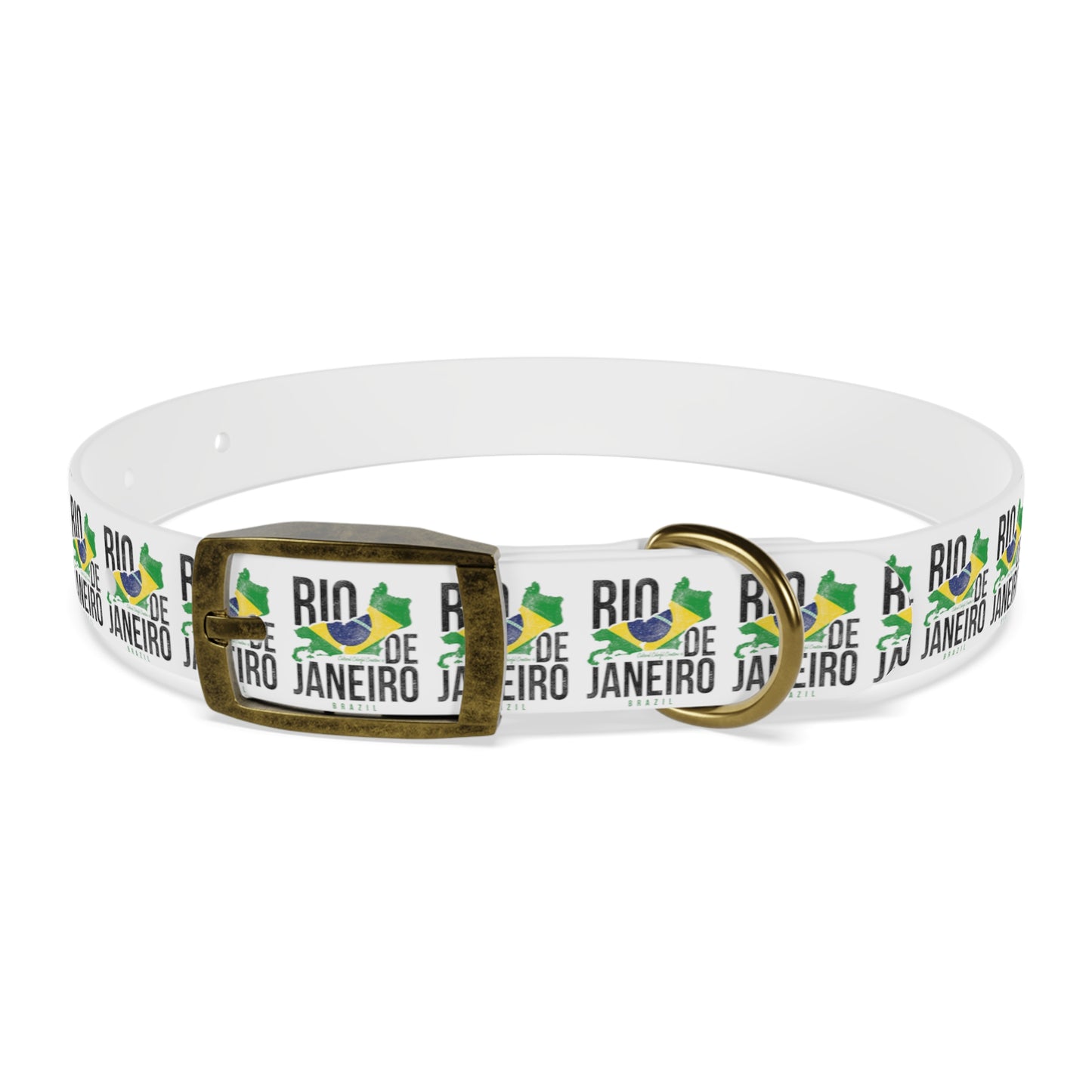 Brazil Flag Dog Collar