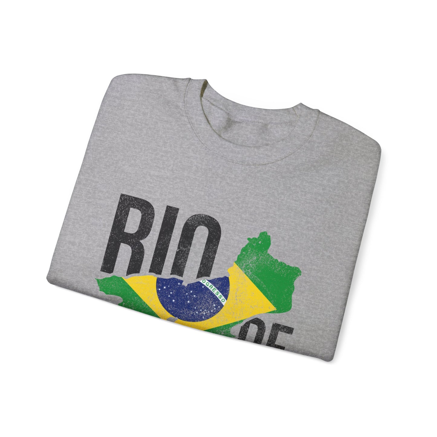 Brazil Flag Unisex Heavy Blend™ Crewneck Sweatshirt