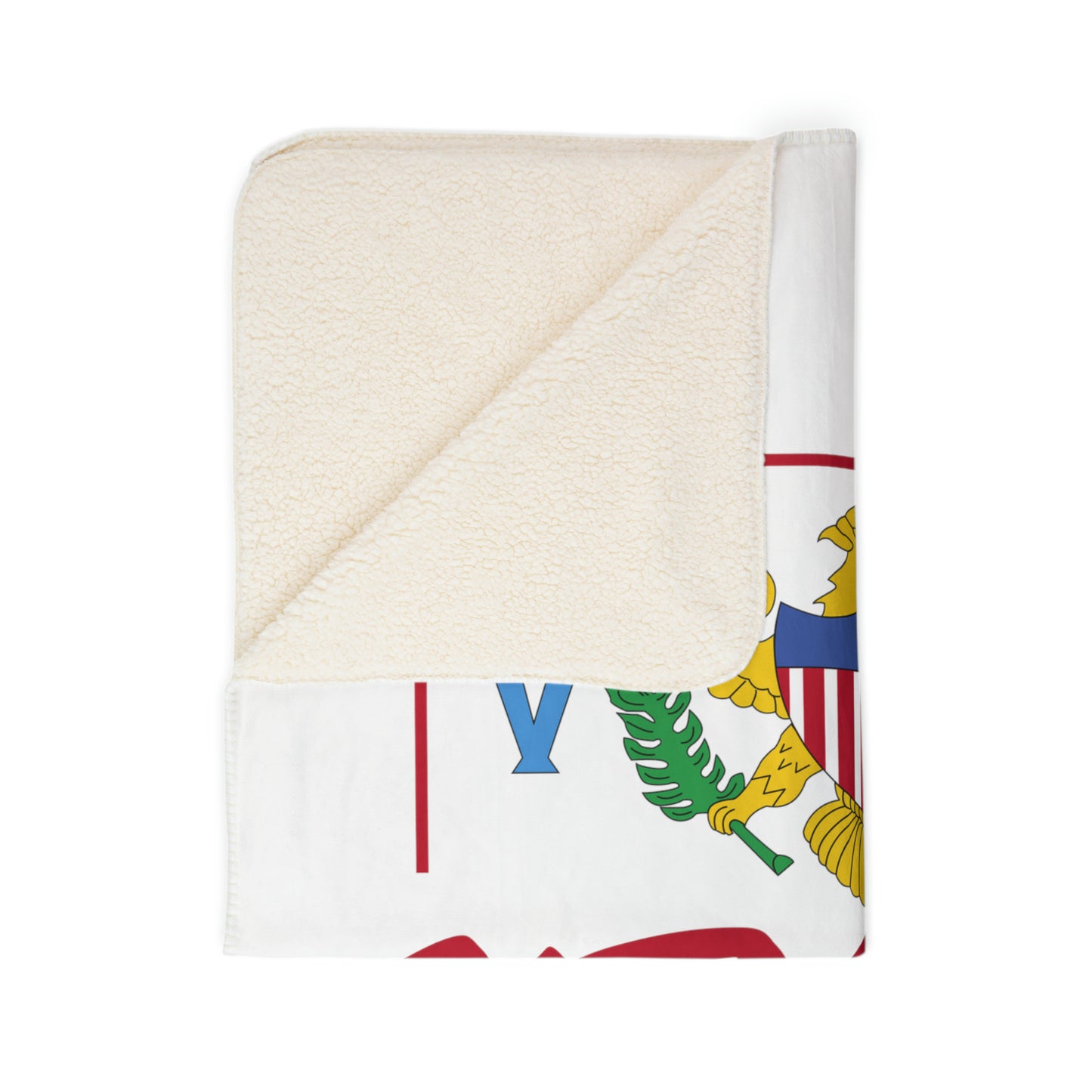 US Virgin Islands Fleece Sherpa Blanket