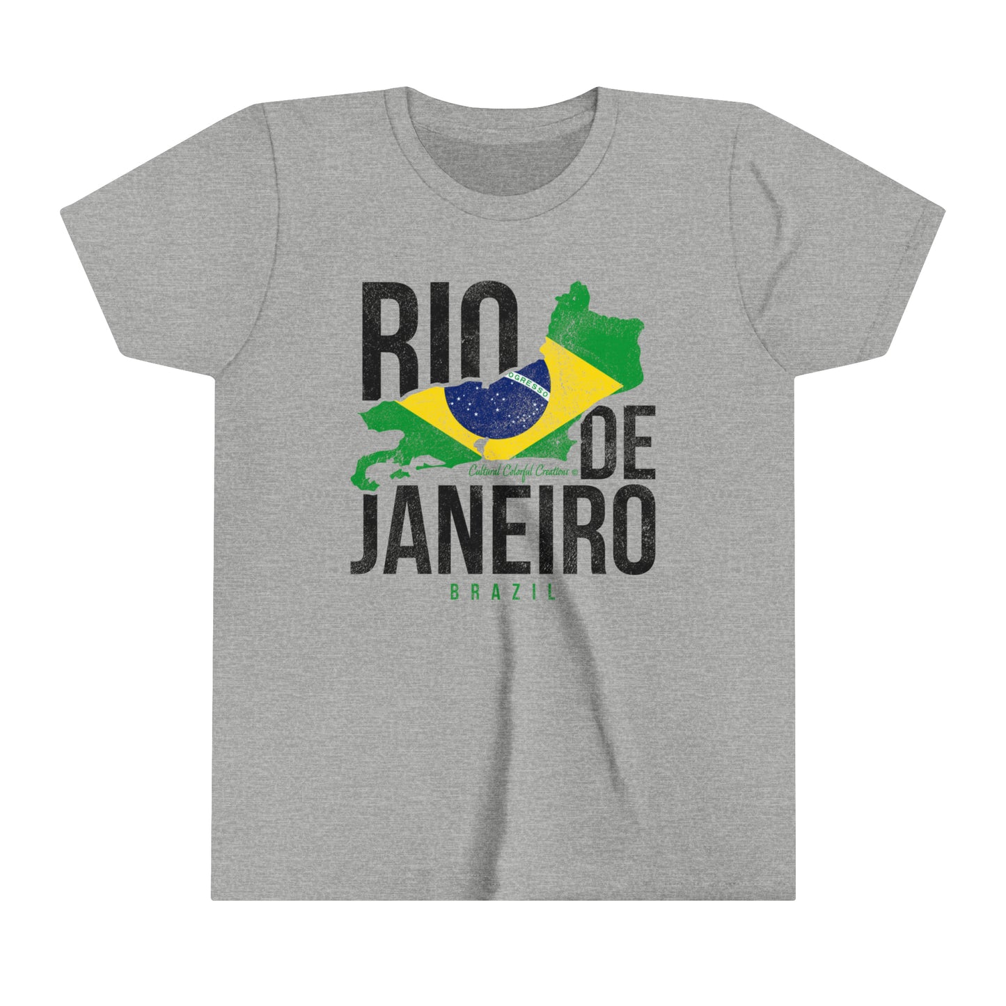 Brazil Flag Youth Short Sleeve Tee