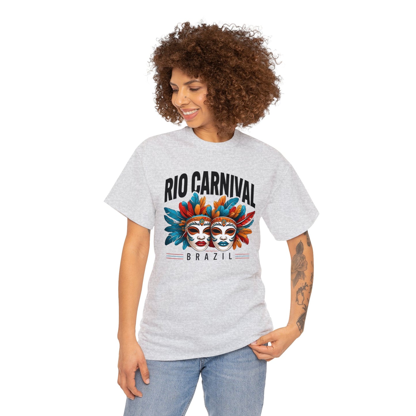 Rio de Janeiro Carnival Unisex Heavy Cotton Tee