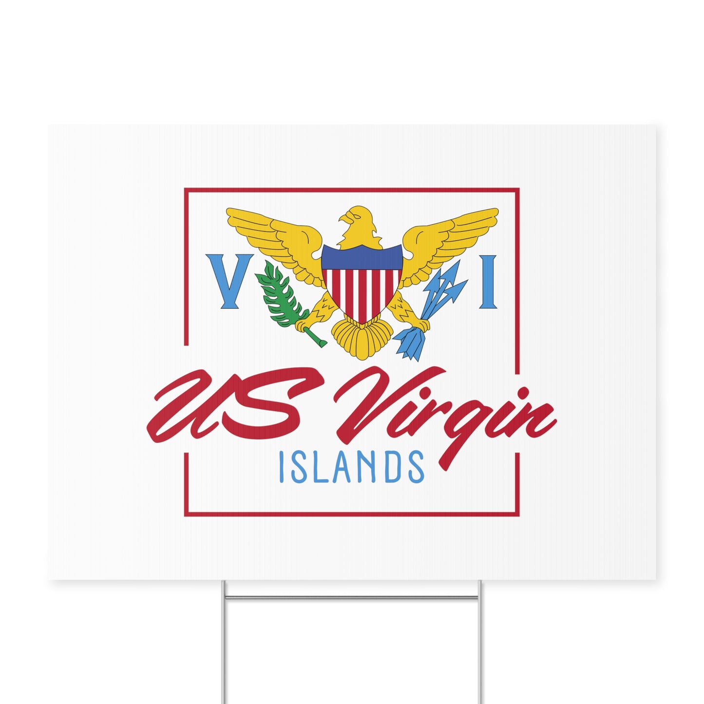 Us Virgin Islands Yard Sign