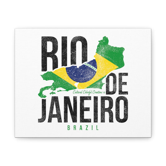 Brazil Flag Canvas Gallery Wraps