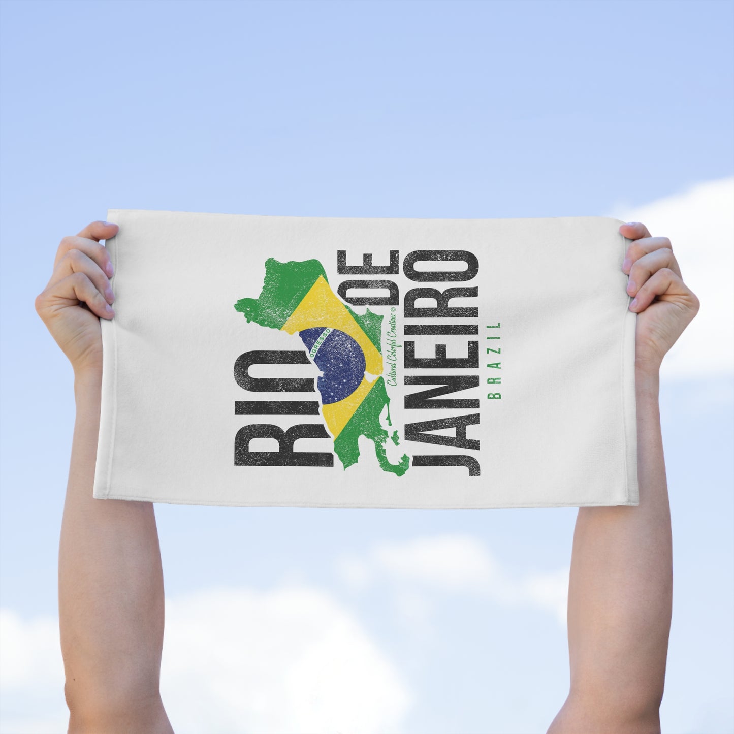 Brazil Flag Rally Towel, 11x18