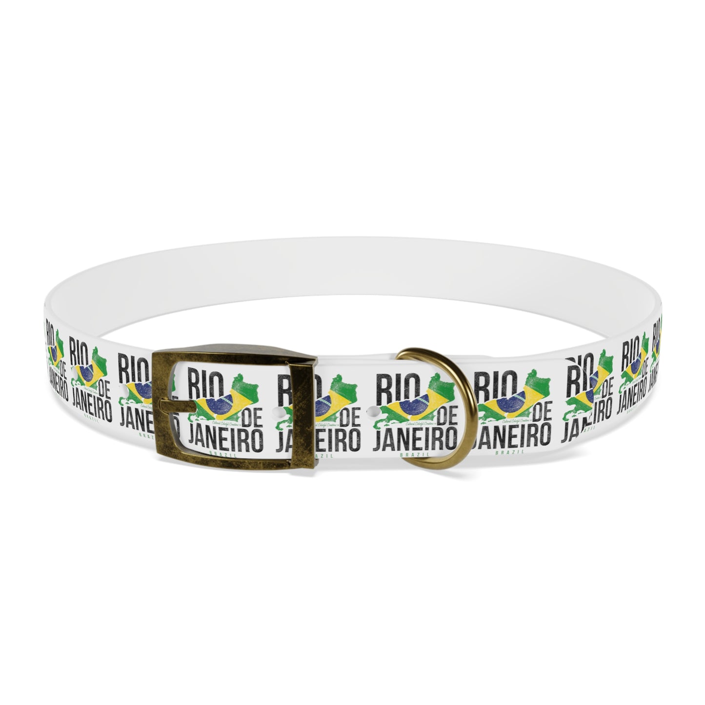 Brazil Flag Dog Collar