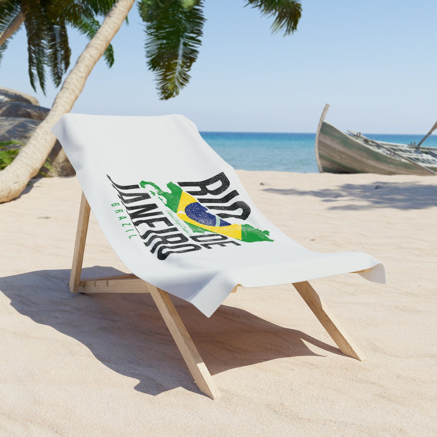 Brazil Flag Beach Towel