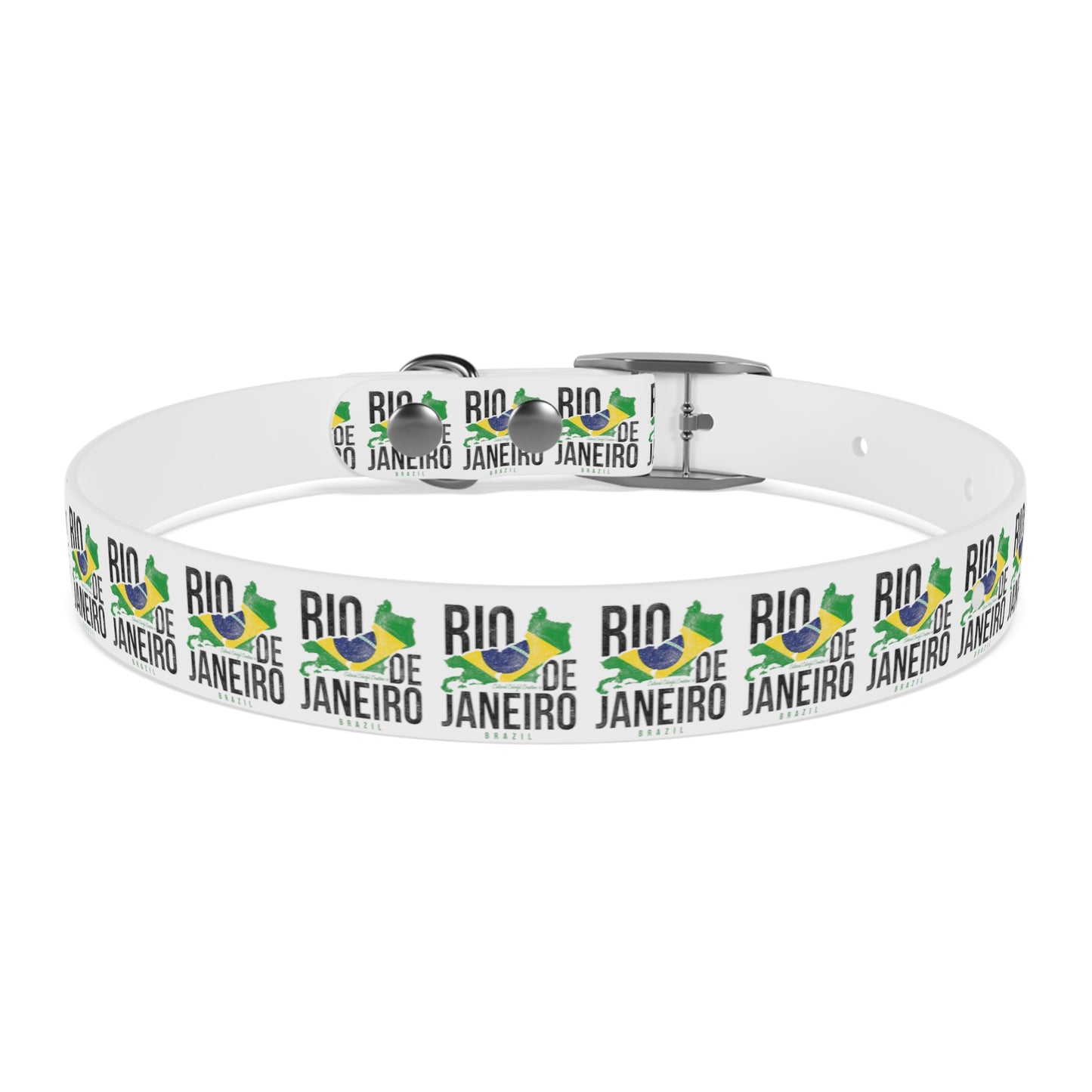 Brazil Flag Dog Collar