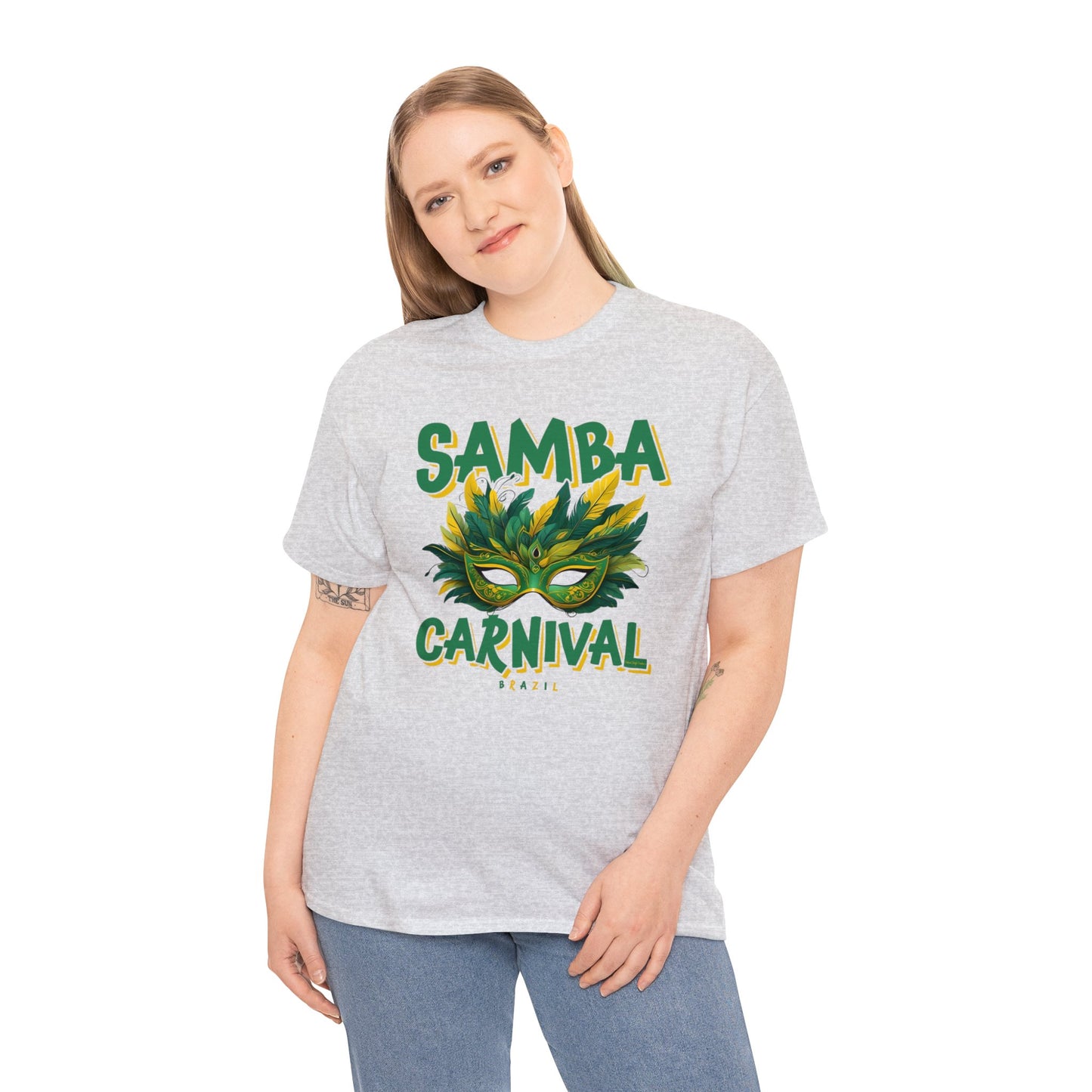 Samba Rio de Janeiro Carnival Unisex Heavy Cotton Tee