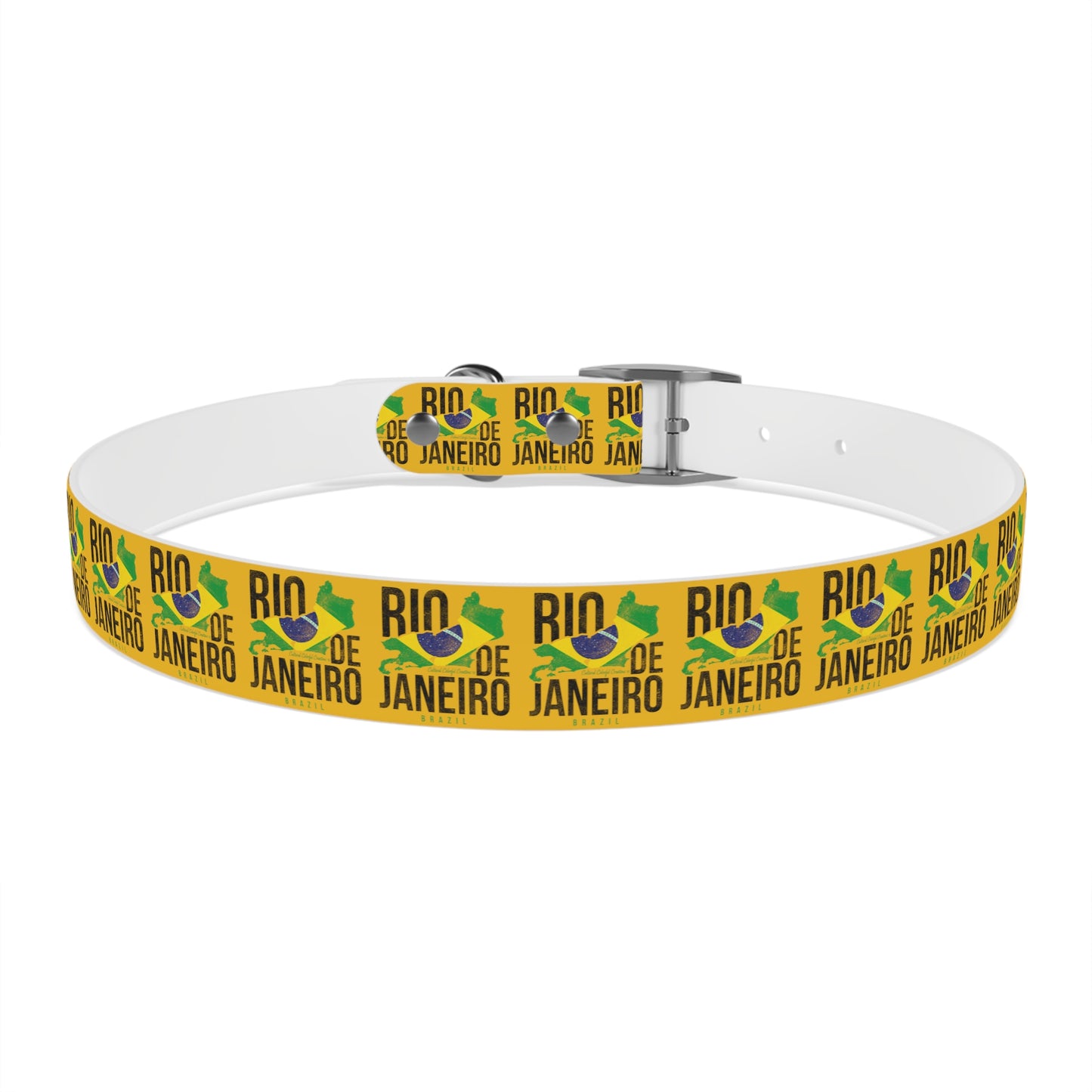 Brazil Flag Dog Collar