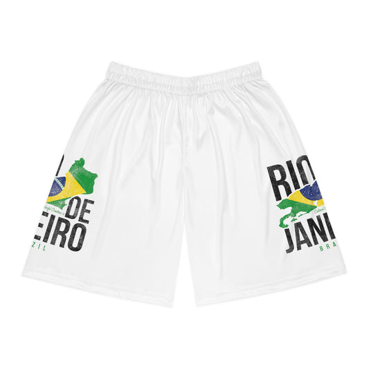 Brazil Flag Basketball Shorts (AOP)