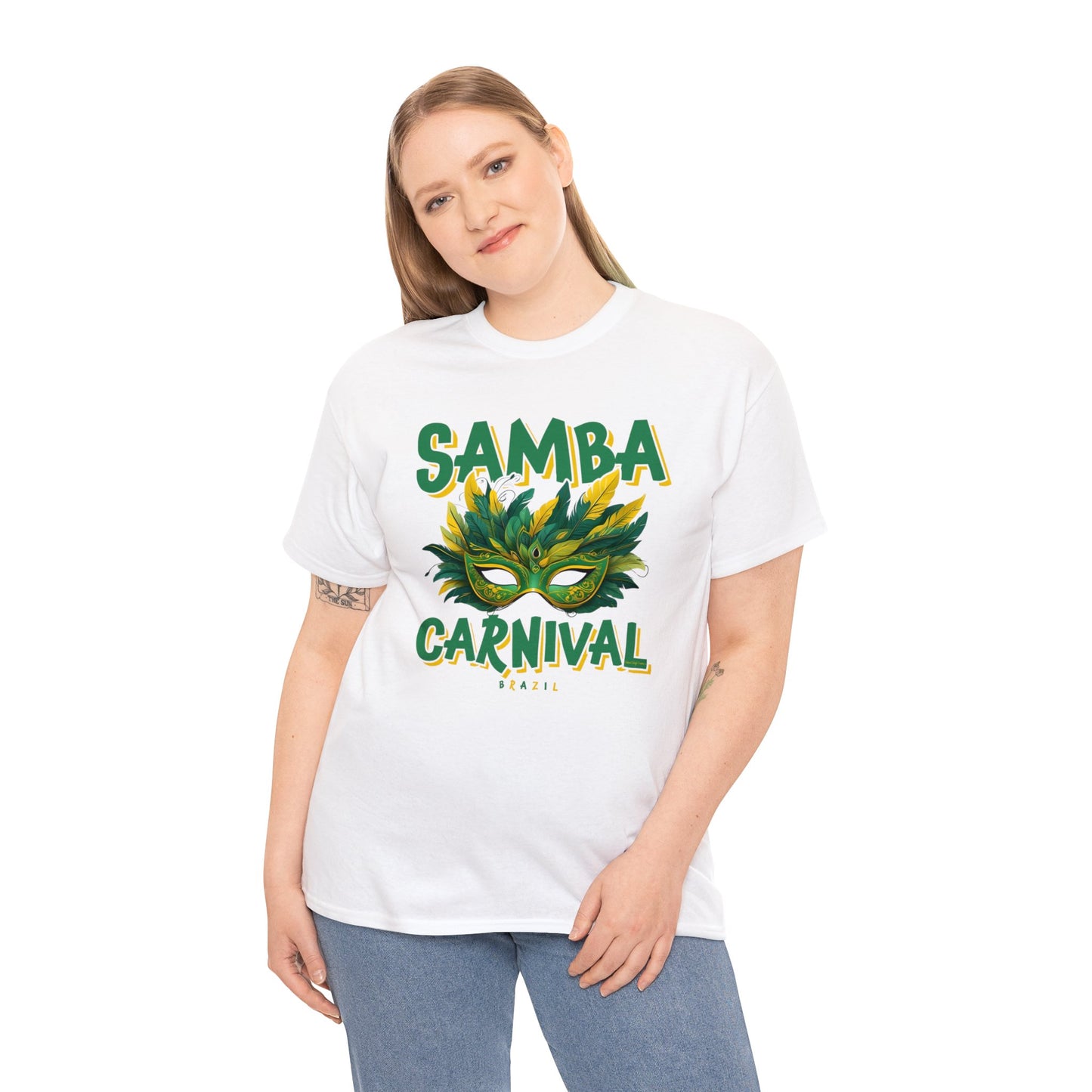 Samba Rio de Janeiro Carnival Unisex Heavy Cotton Tee