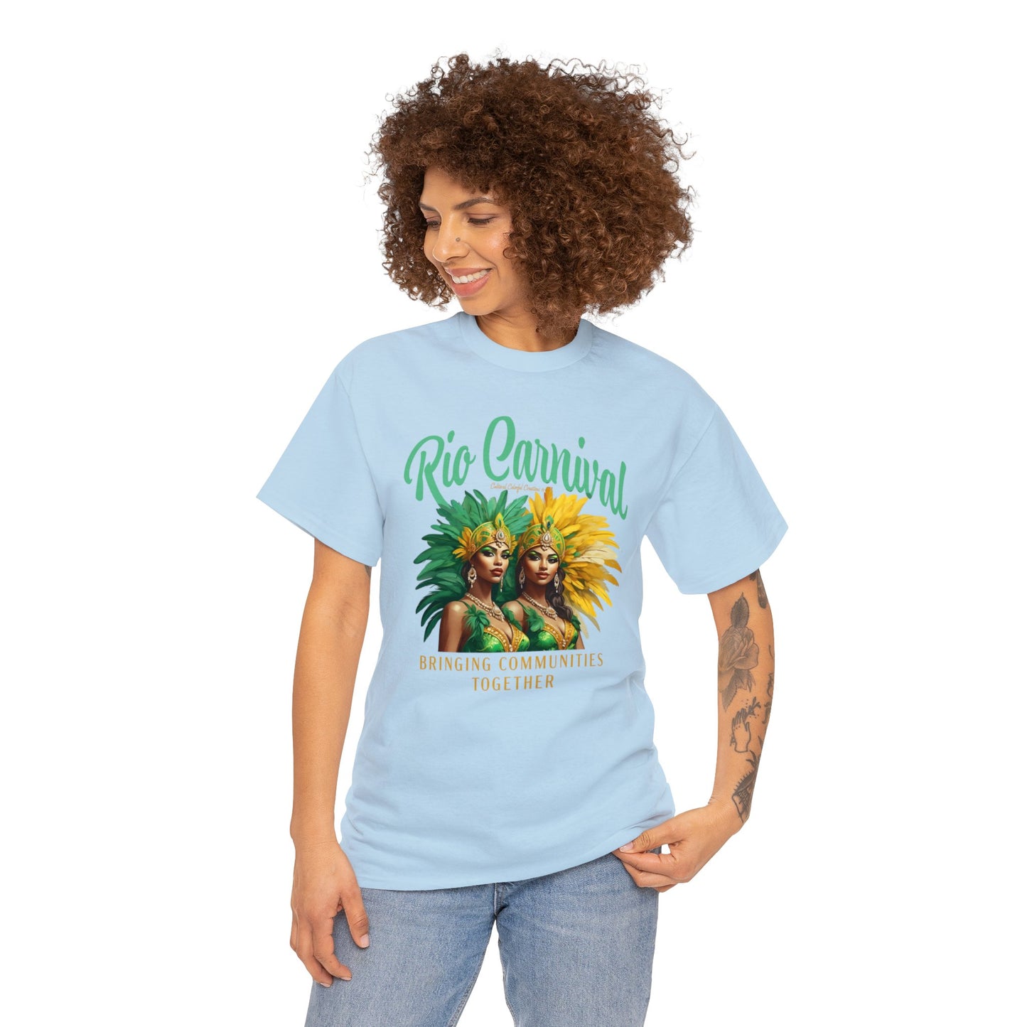 Rio de Janeiro Carnival Together Unisex Heavy Cotton Tee