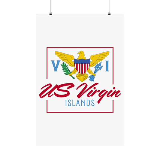 US Virgin Islands Matte Vertical Posters