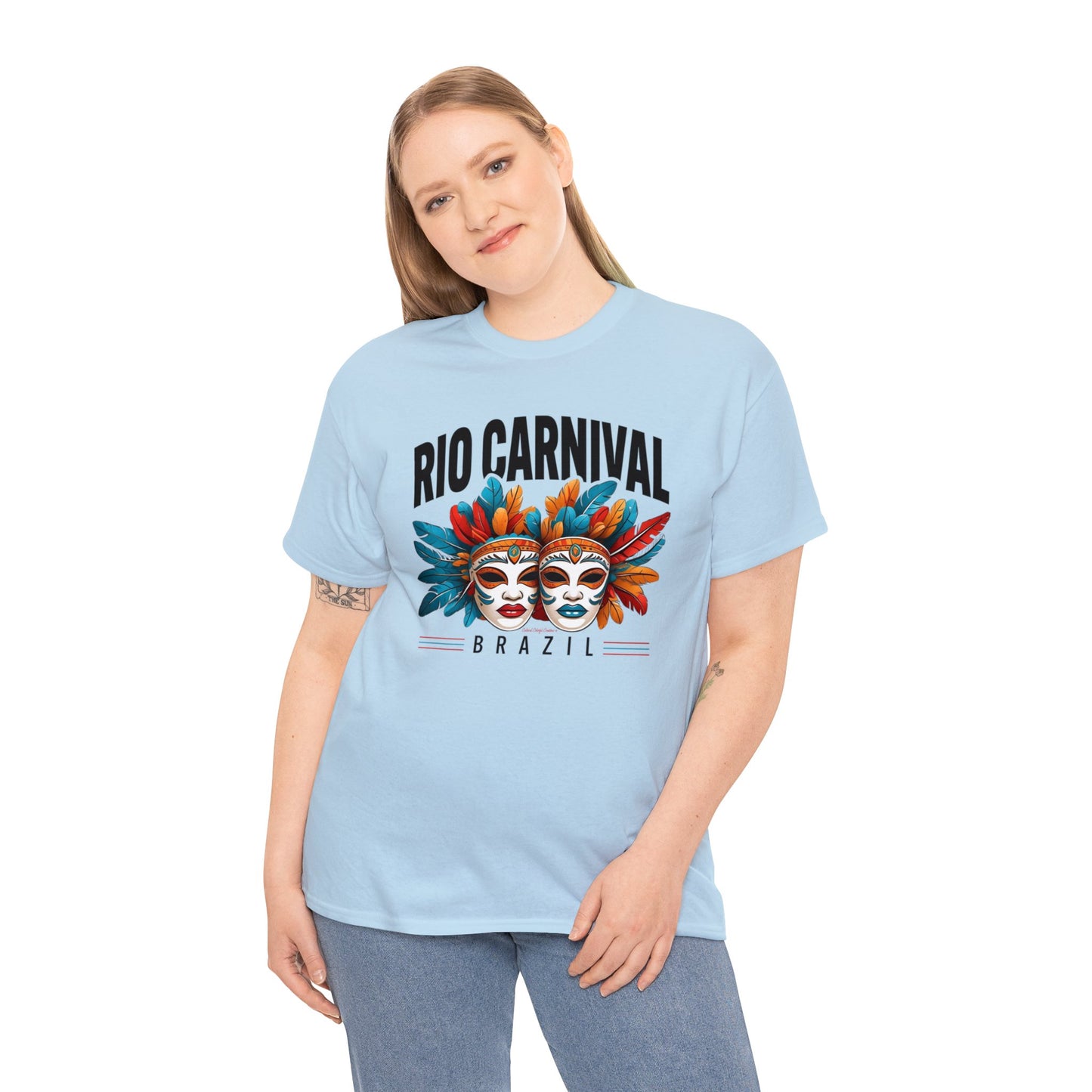 Rio de Janeiro Carnival Unisex Heavy Cotton Tee