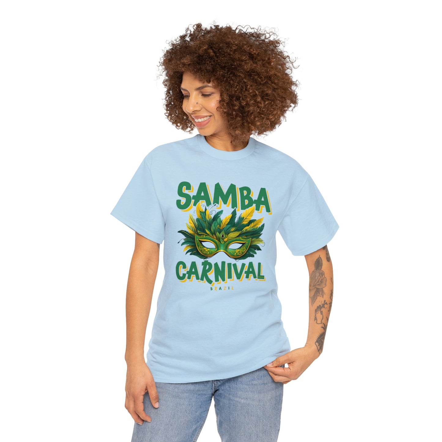 Samba Rio de Janeiro Carnival Unisex Heavy Cotton Tee