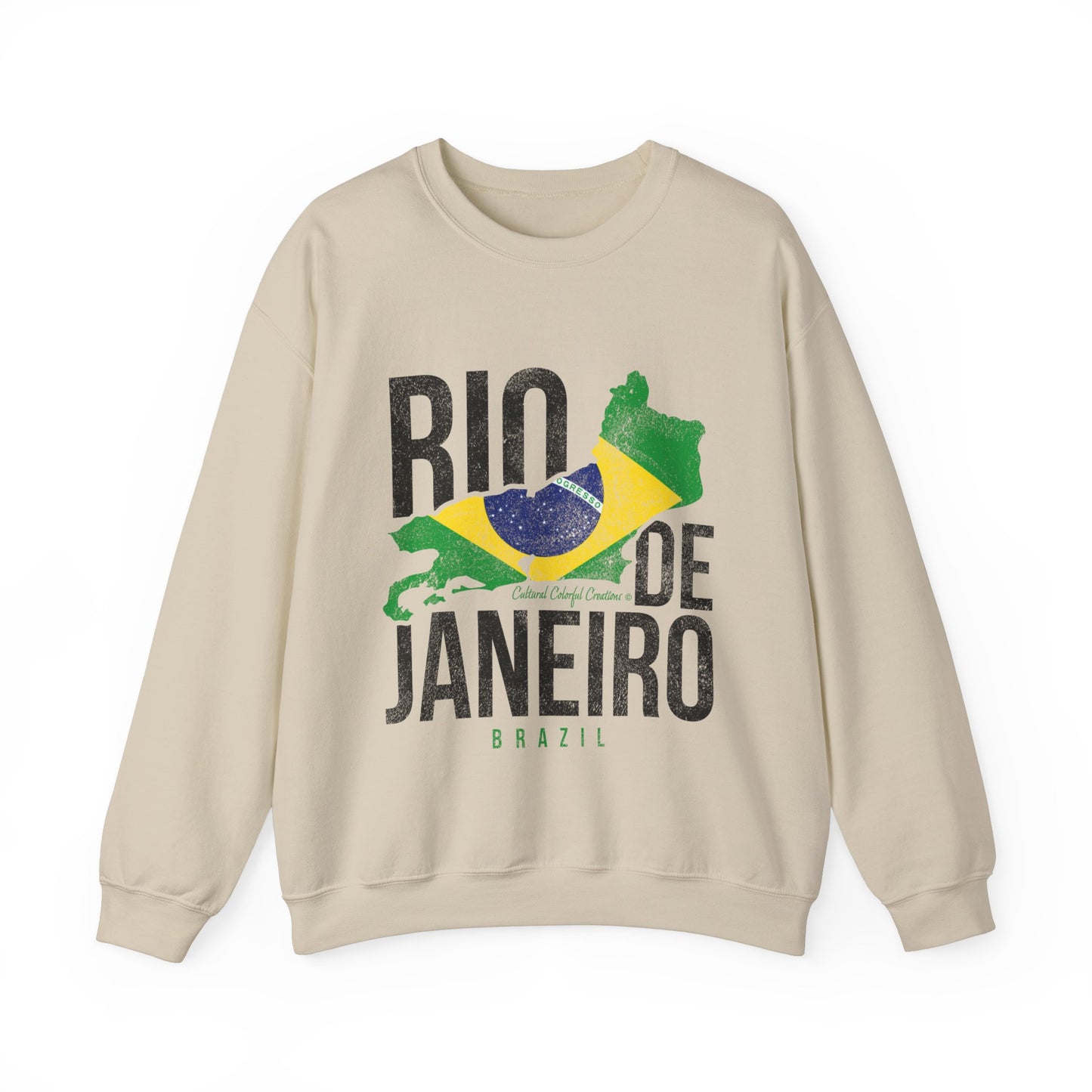 Brazil Flag Unisex Heavy Blend™ Crewneck Sweatshirt