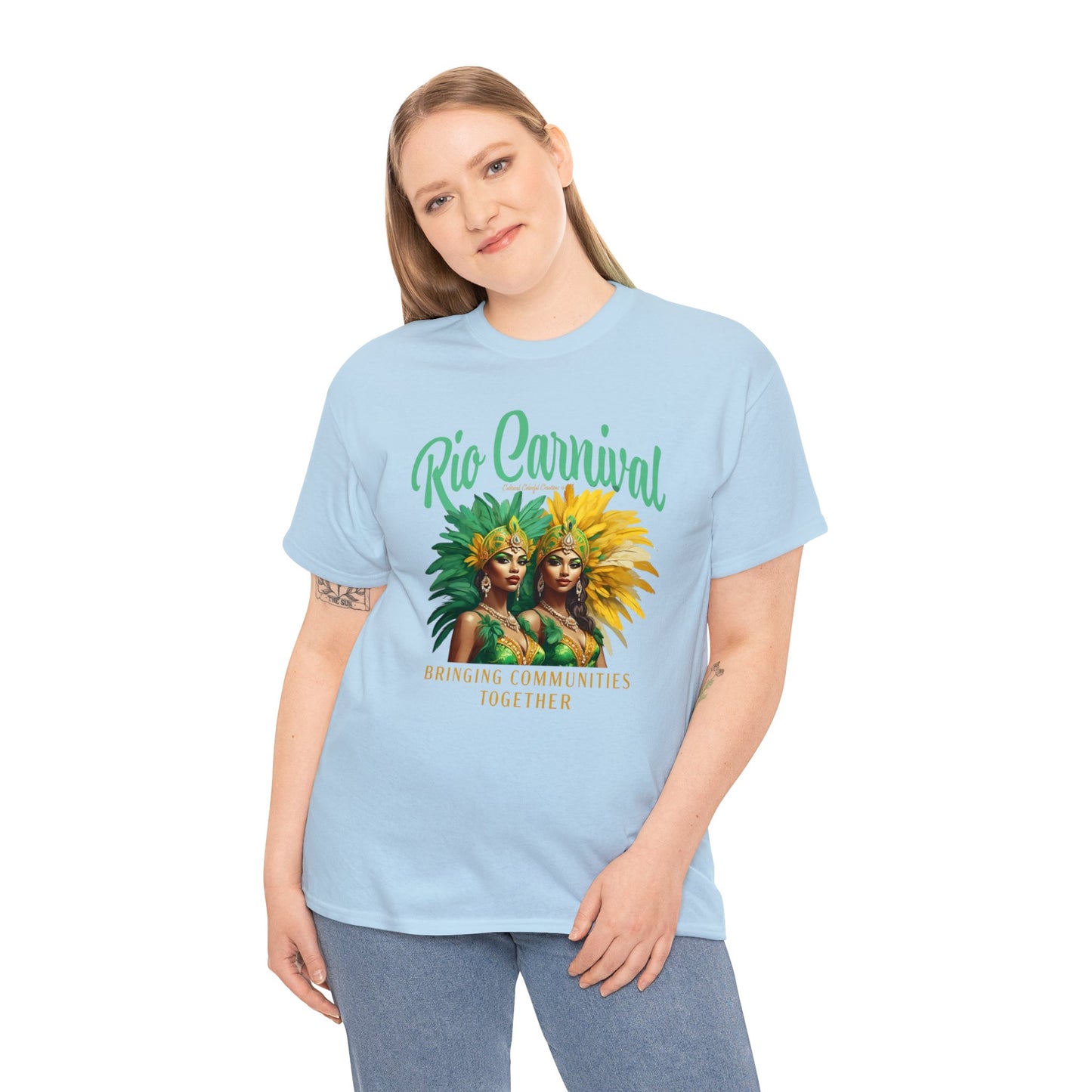 Rio de Janeiro Carnival Together Unisex Heavy Cotton Tee