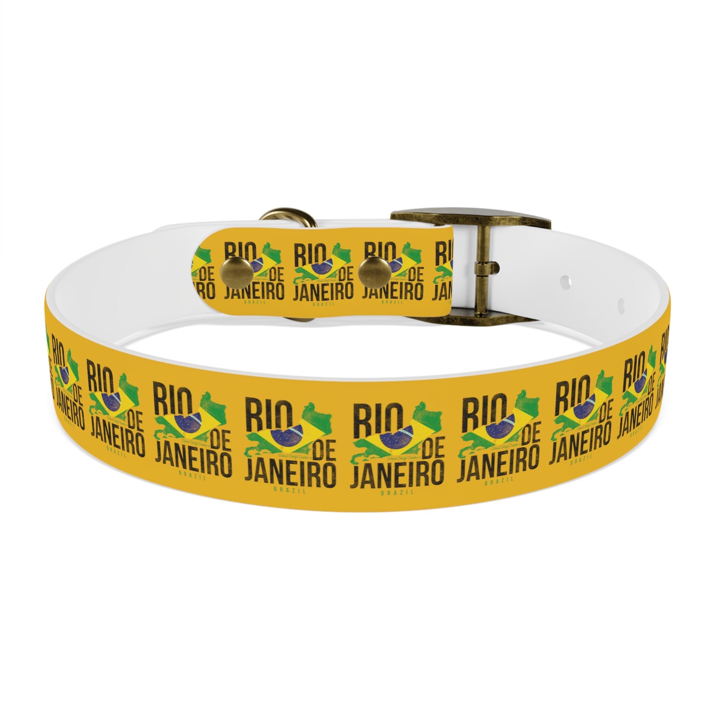 Brazil Flag Dog Collar