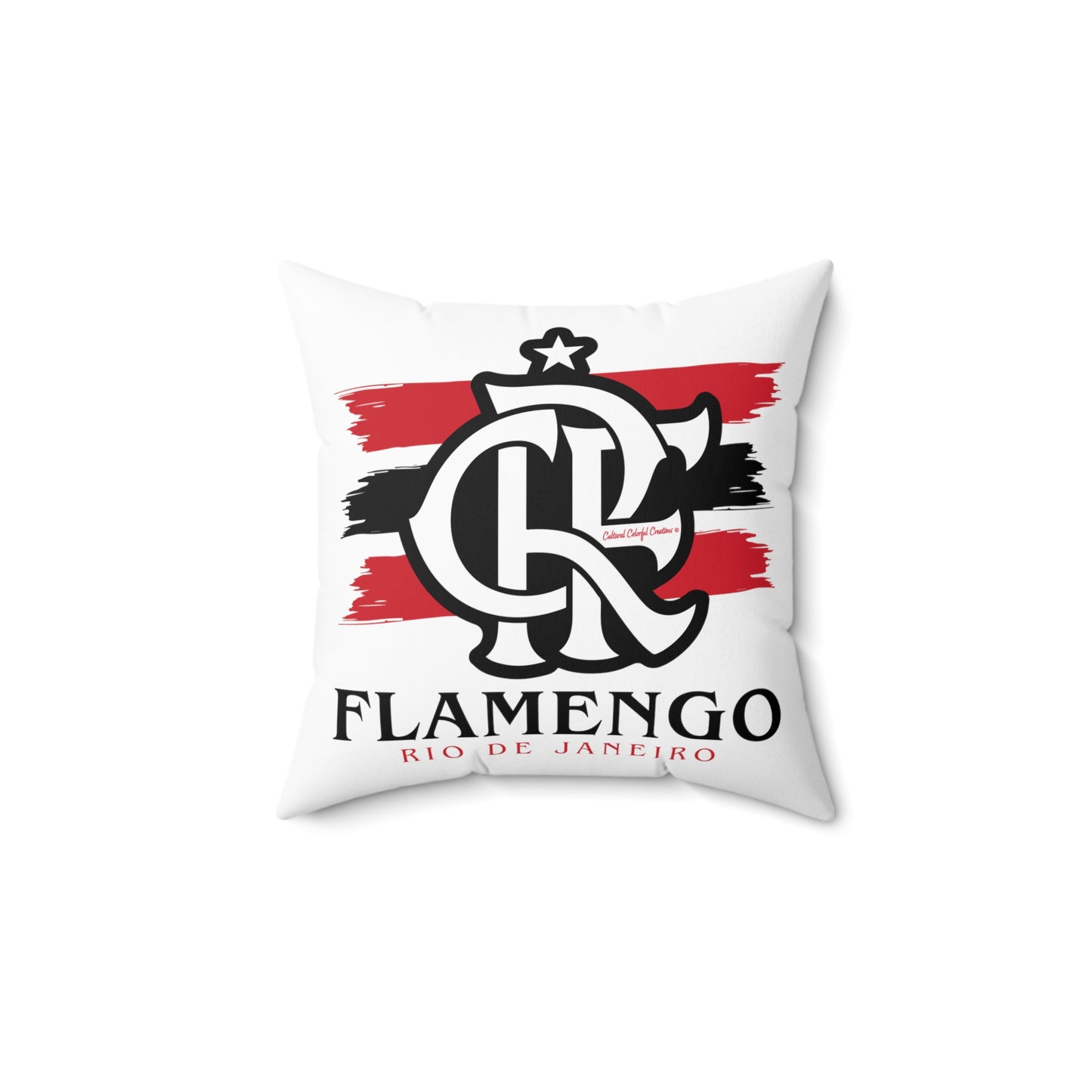 Brazilian Soccer Spun Polyester Square Pillow