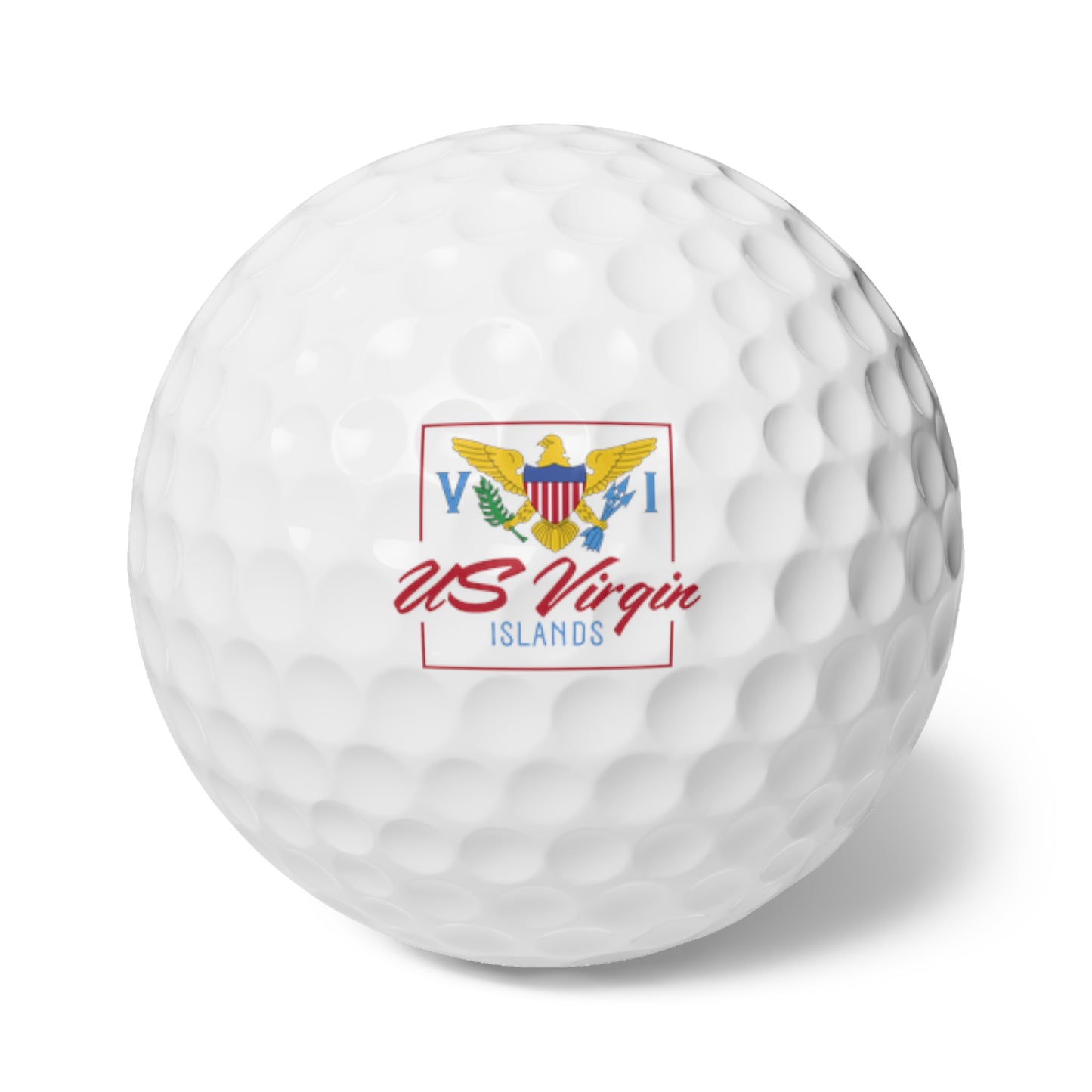 US Virgin Islands Golf Balls, 6pcs