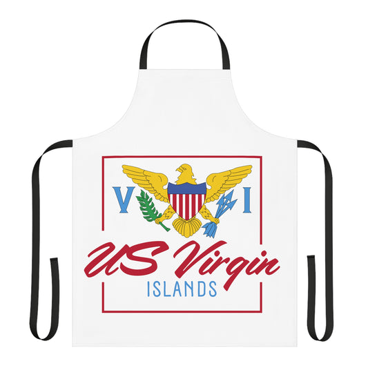 US Virgin Islands Apron, 5-Color Straps (AOP)