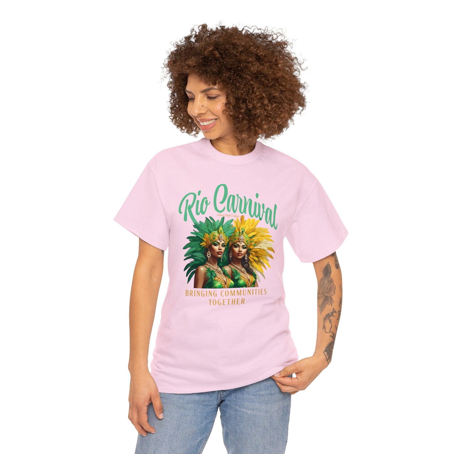 Rio de Janeiro Carnival Together Unisex Heavy Cotton Tee