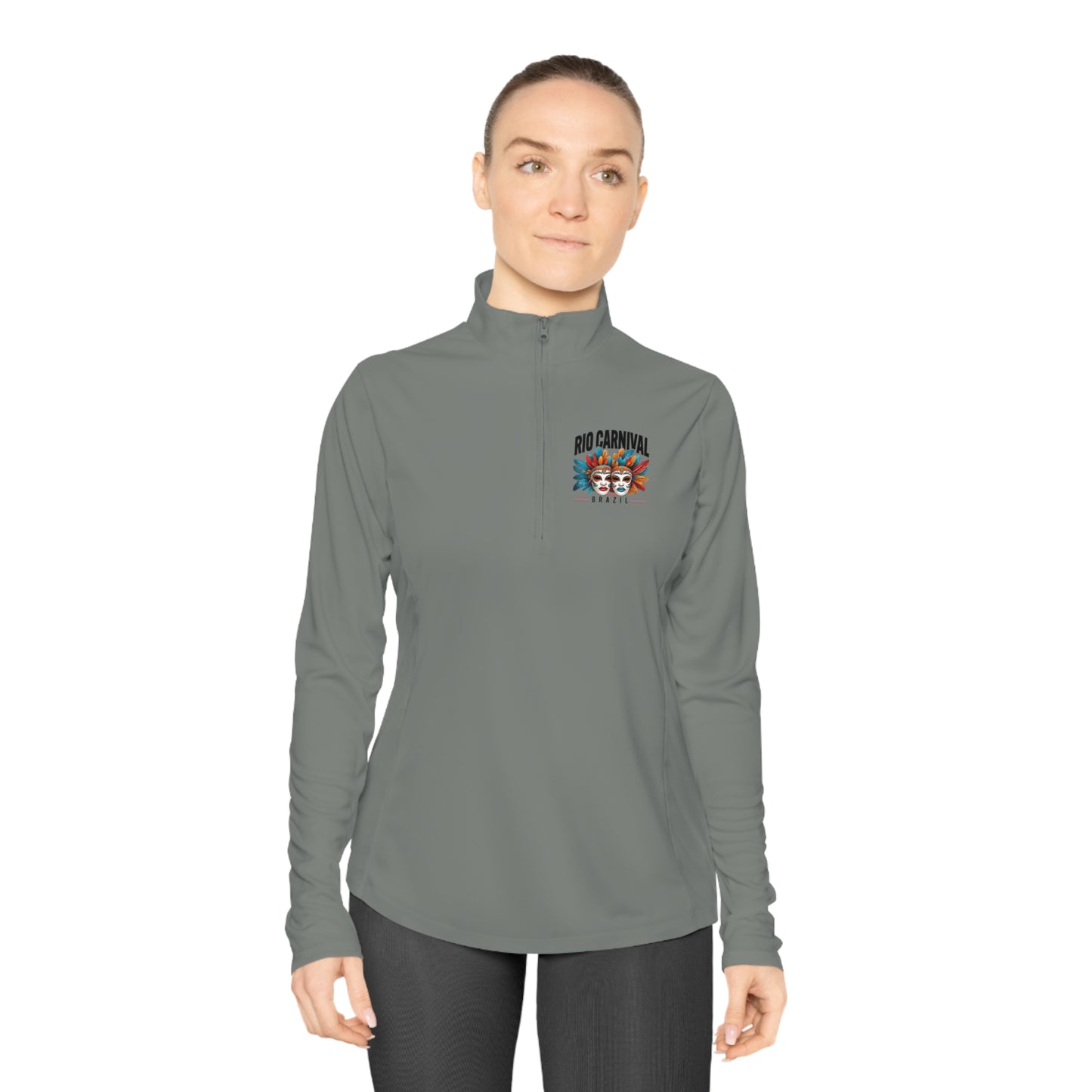 Rio de Janeiro Carnival Ladies Quarter-Zip Pullover