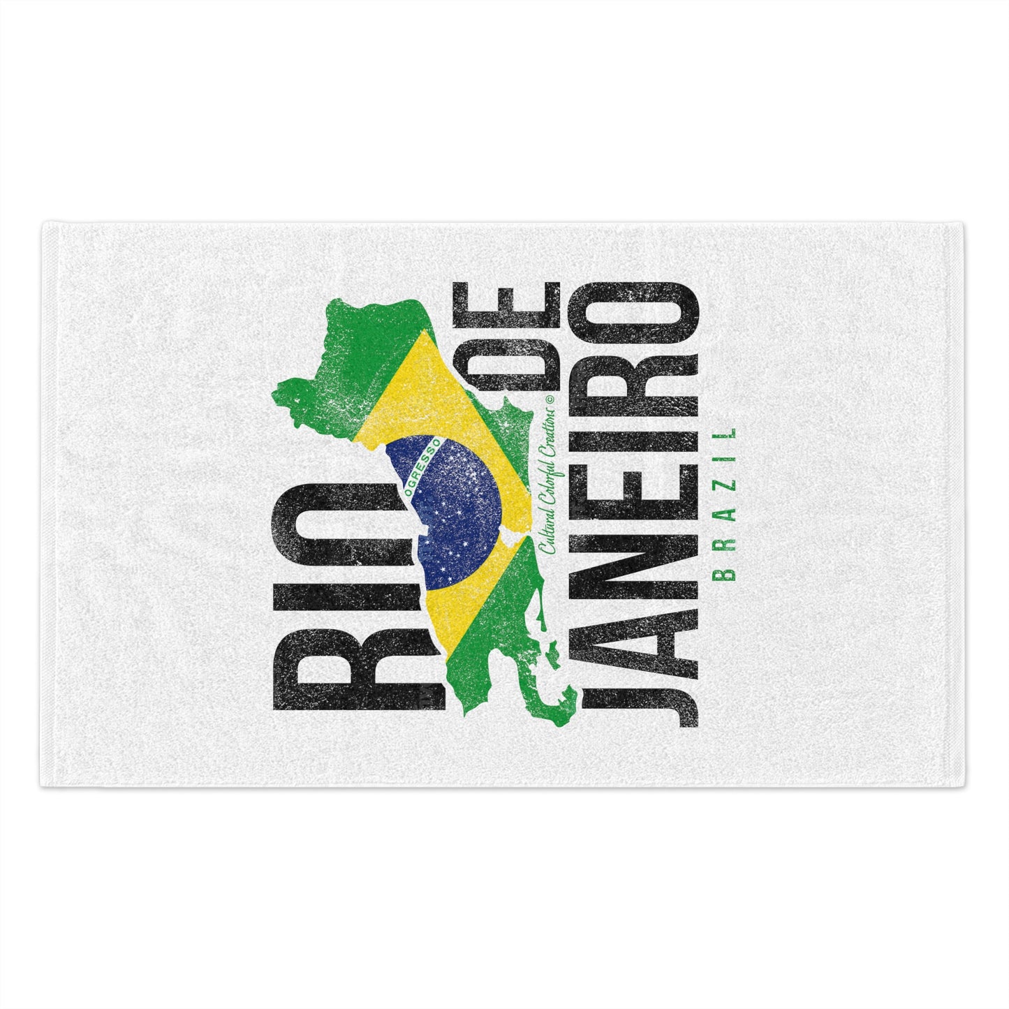 Brazil Flag Rally Towel, 11x18