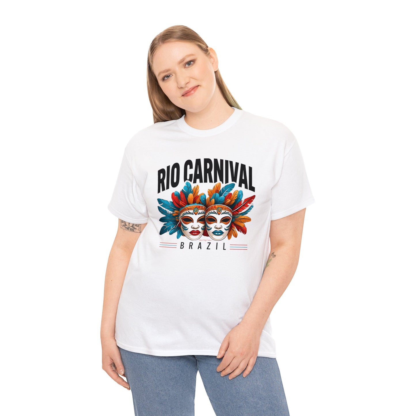 Rio de Janeiro Carnival Unisex Heavy Cotton Tee