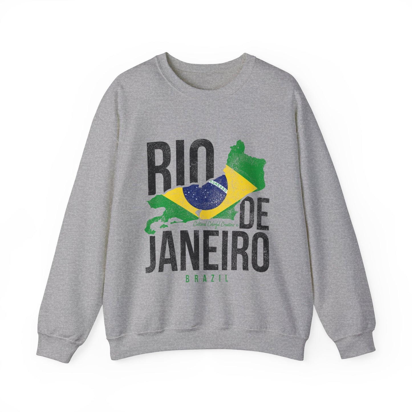 Brazil Flag Unisex Heavy Blend™ Crewneck Sweatshirt