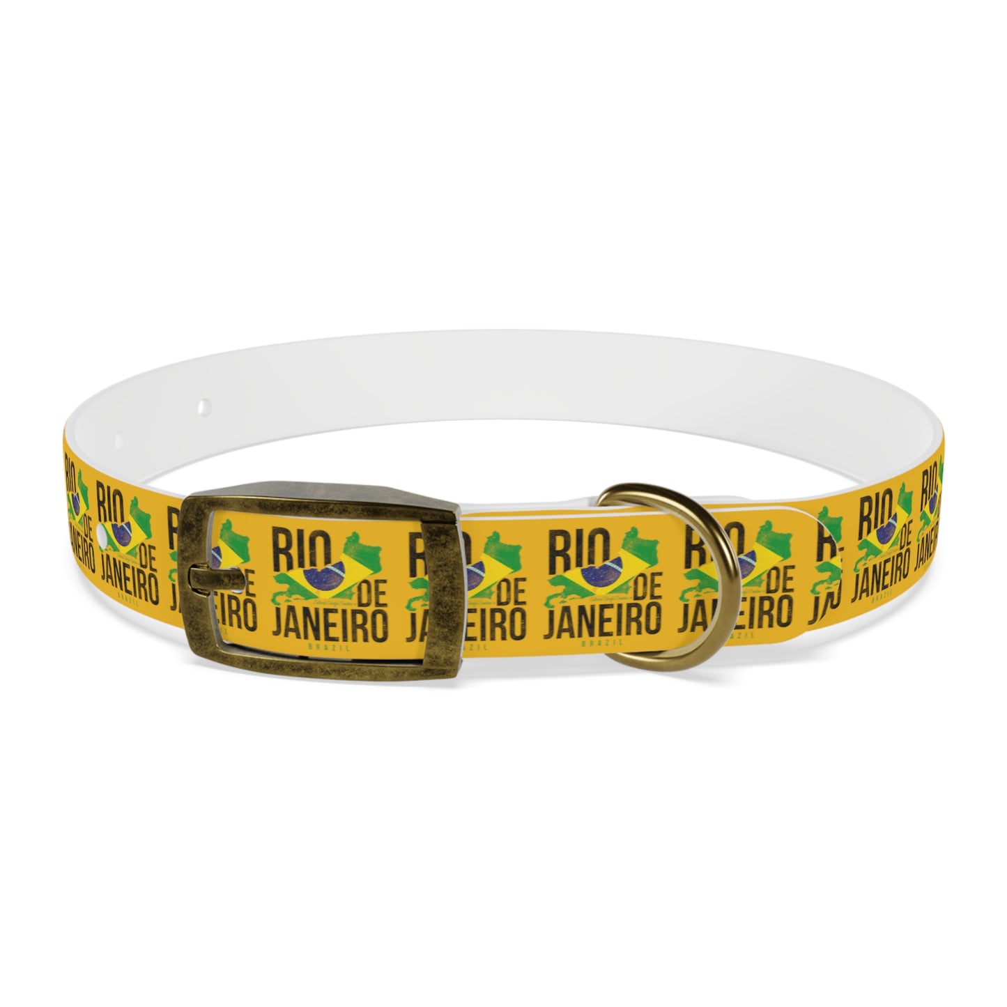 Brazil Flag Dog Collar