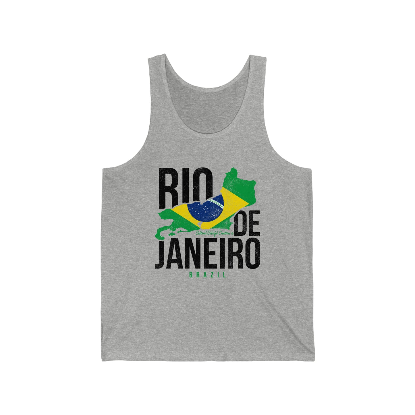 Brazil Flag Unisex Jersey Tank