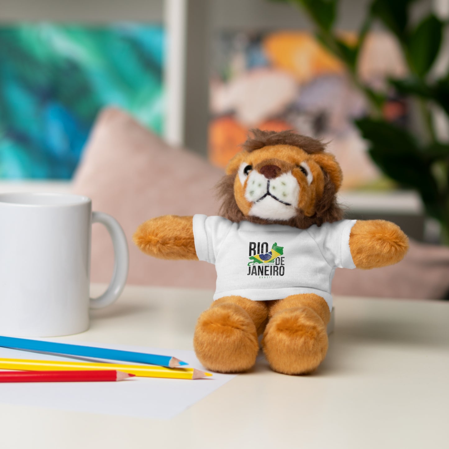 Brazil Flag Stuffed Animals with Tee