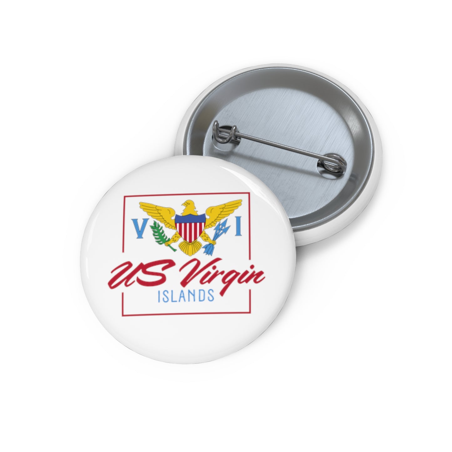 US Virgin Islands Custom Pin Buttons